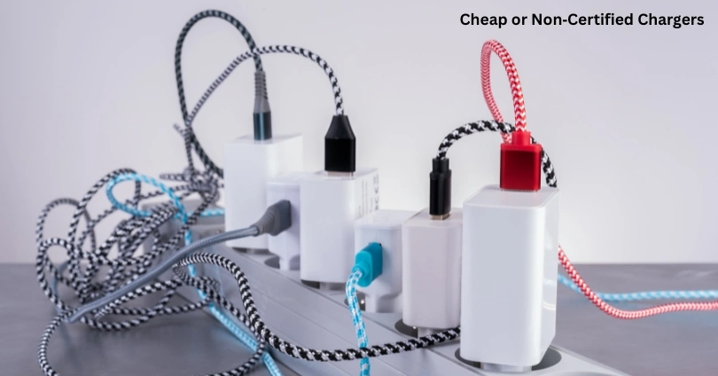 Cheap or Non‑Certified Chargers
